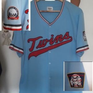 Vintage ⚾ Joe Maeur Minnesota Twins 60th season jersey medium